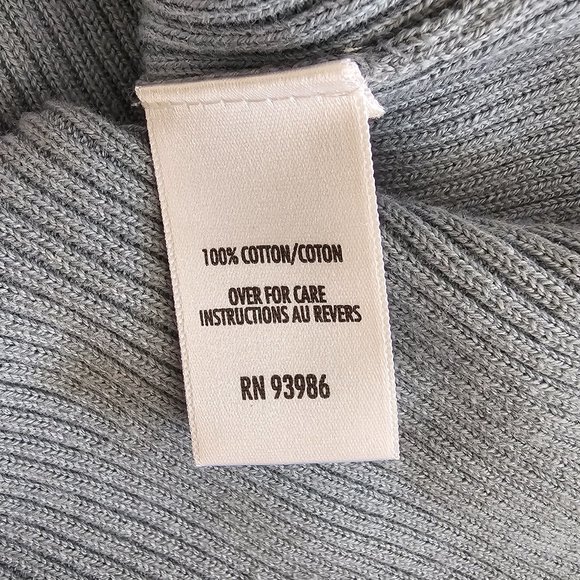 Petite Sophisticate LS Ribbed Turtleneck Top | Like New | MP | Dusty Blue - Picture 11 of 12